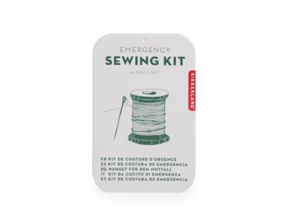 Syset i ask, EMERGENCY SEWING KIT, Kikkerland i gruppen Förvaring / Tvätt och tork / Stryktillbehör hos SmartaSaker.se (42913)