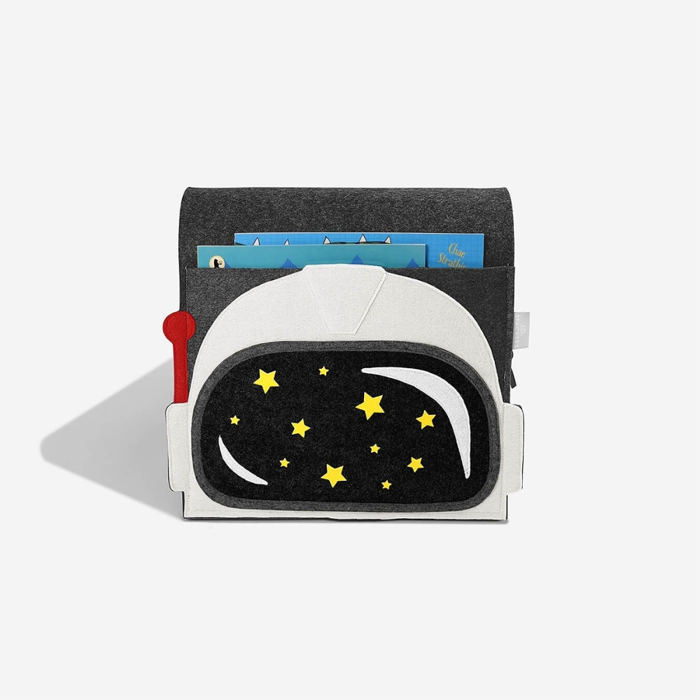 Sängficka, Rymdmotiv, AUSTRONAUT, 34 x 72 cm, Mörkgrå i gruppen Förvaring / Barnrumsförvaring hos SmartaSaker.se (42916)