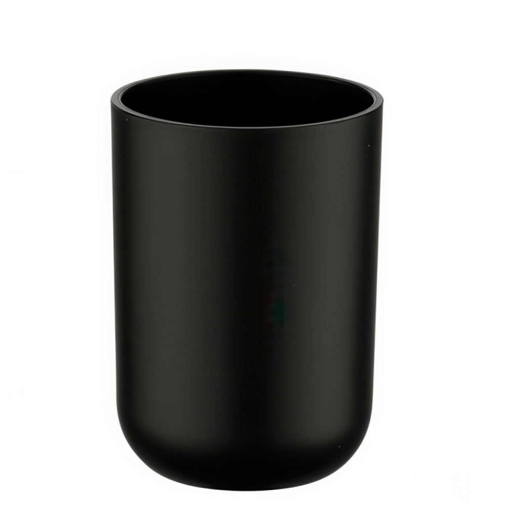 Tandborsthållare / mugg, BRASIL, Ø 7,3 x H 10,3 cm, Svart i gruppen Förvaring / Badrumsförvaring hos SmartaSaker.se (42919)