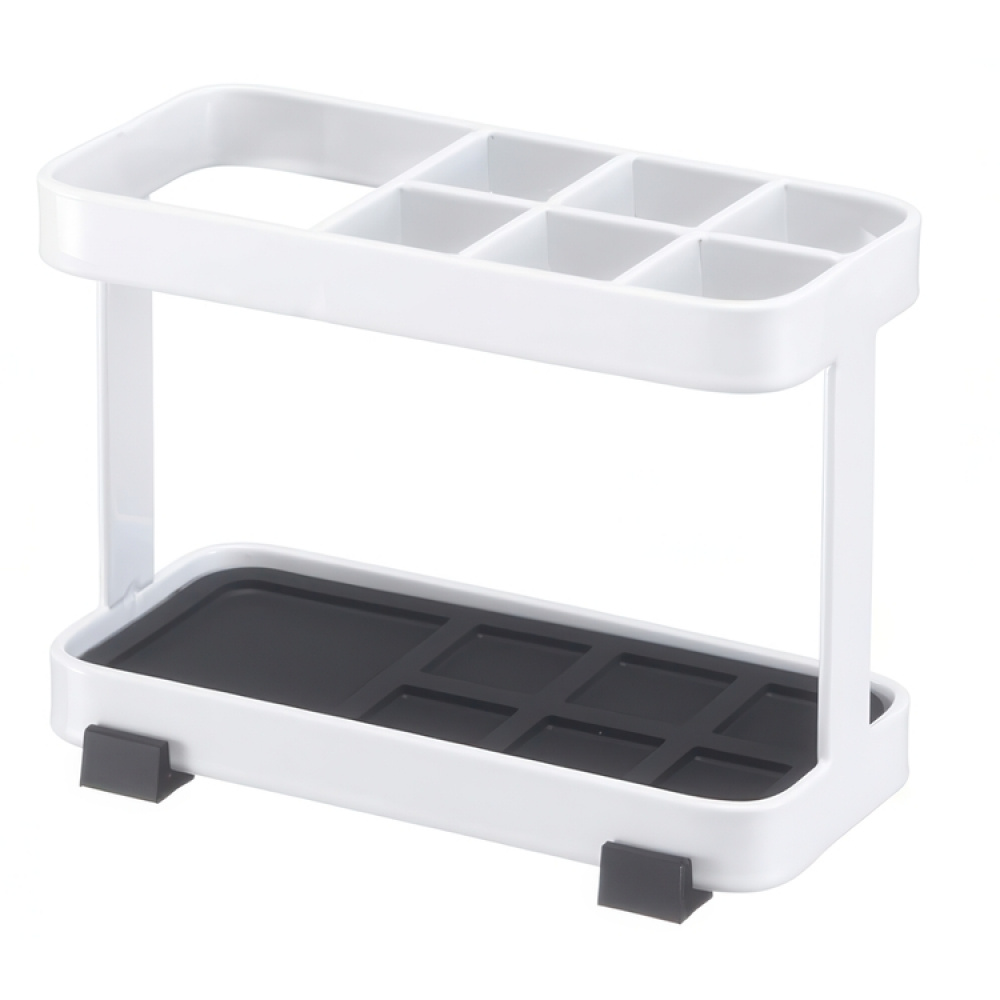 Tandborsthållare i metall med plats för tandkräm, YAMAZAKI TOWER, 11 x 5 x H 8 cm i gruppen Förvaring / Badrumsförvaring hos SmartaSaker.se (42921)
