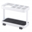 Tandborsthållare i metall med plats för tandkräm, YAMAZAKI TOWER, 11 x 5 x H 8 cm Tandborsthållare i metall med plats för tandkräm, YAMAZAKI TOWER, 11 x 5 x H 8 cm