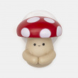 Tandborsthållare med sugproppsfäste, Flugsvamp, MUSHROOM, 3,4 x 4,5 x H 5,1 cm, Röd / Beige Tandborsthållare med sugproppsfäste, Flugsvamp, MUSHROOM, 3,4 x 4,5 x H 5,1 cm, Röd / Beige