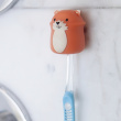 Tandborsthållare med sugproppsfäste, FOX, Kikkerland, Orange Tandborsthållare med sugproppsfäste, FOX, Kikkerland, Orange
