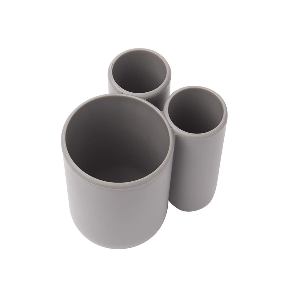 Tandborstmugg , TOUCH, 10 x 8 x H 10 cm, Umbra, grå i gruppen Förvaring / Badrumsförvaring hos SmartaSaker.se (42934)