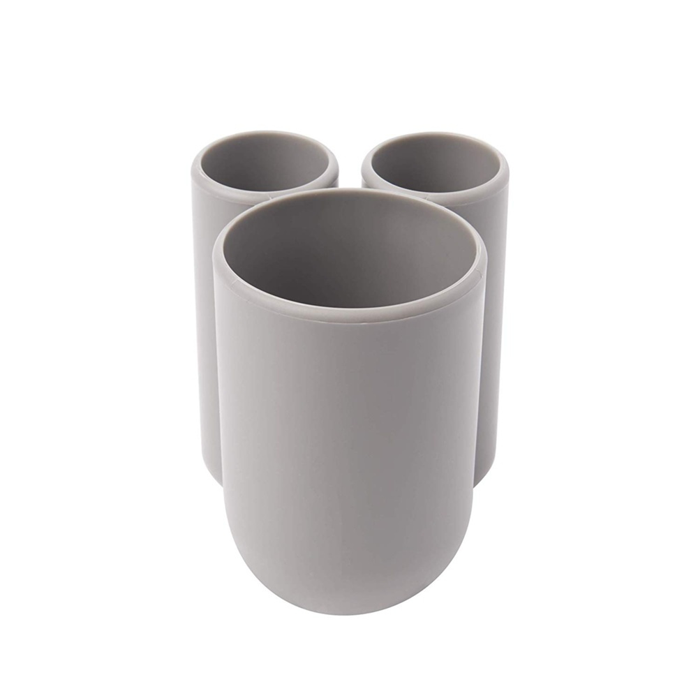 Tandborstmugg , TOUCH, 10 x 8 x H 10 cm, Umbra, grå i gruppen Förvaring / Badrumsförvaring hos SmartaSaker.se (42934)