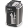 Tandborstmugg för eltandborstar, EASY STORE STEEL, 9 x 9 x H 12,7 cm , Joseph Joseph, Rostfritt / Vit Tandborstmugg för eltandborstar, EASY STORE STEEL, 9 x 9 x H 12,7 cm , Joseph Joseph, Rostfritt / Vit