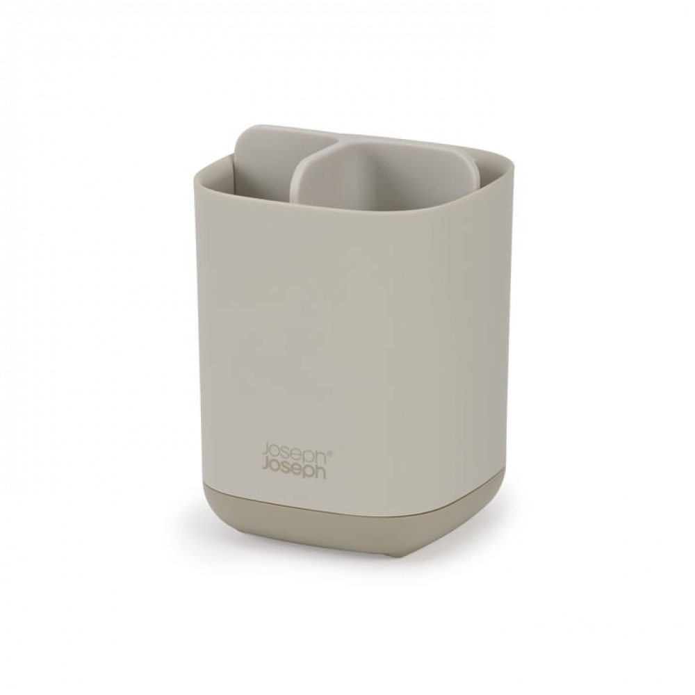 Tandborstmugg för eltandborstar, EASY STORE ECRU, 9 x 9 x H 12,7 cm, Joseph Joseph, Grå-Beige i gruppen Förvaring / Badrumsförvaring hos SmartaSaker.se (42938)