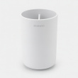 Tandborstmugg med avdelare, BRABANTIA RENEW, Ø7,6 x H 11 cm, Vit Tandborstmugg med avdelare, BRABANTIA RENEW, Ø7,6 x H 11 cm, Vit