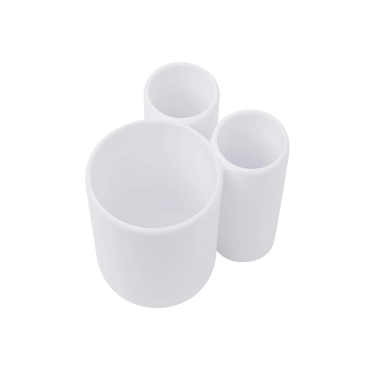 Tandbortsmugg / Pennkopp, TOUCH, 10 x 8 x H 10 cm, Umbra, vit i gruppen Förvaring / Badrumsförvaring hos SmartaSaker.se (42942)