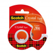 Tejp med hållare, Kristallklar, SCOTCH CRYSTAL, 1,2 cm x 10 m, Klar Tejp med hållare, Kristallklar, SCOTCH CRYSTAL, 1,2 cm x 10 m, Klar