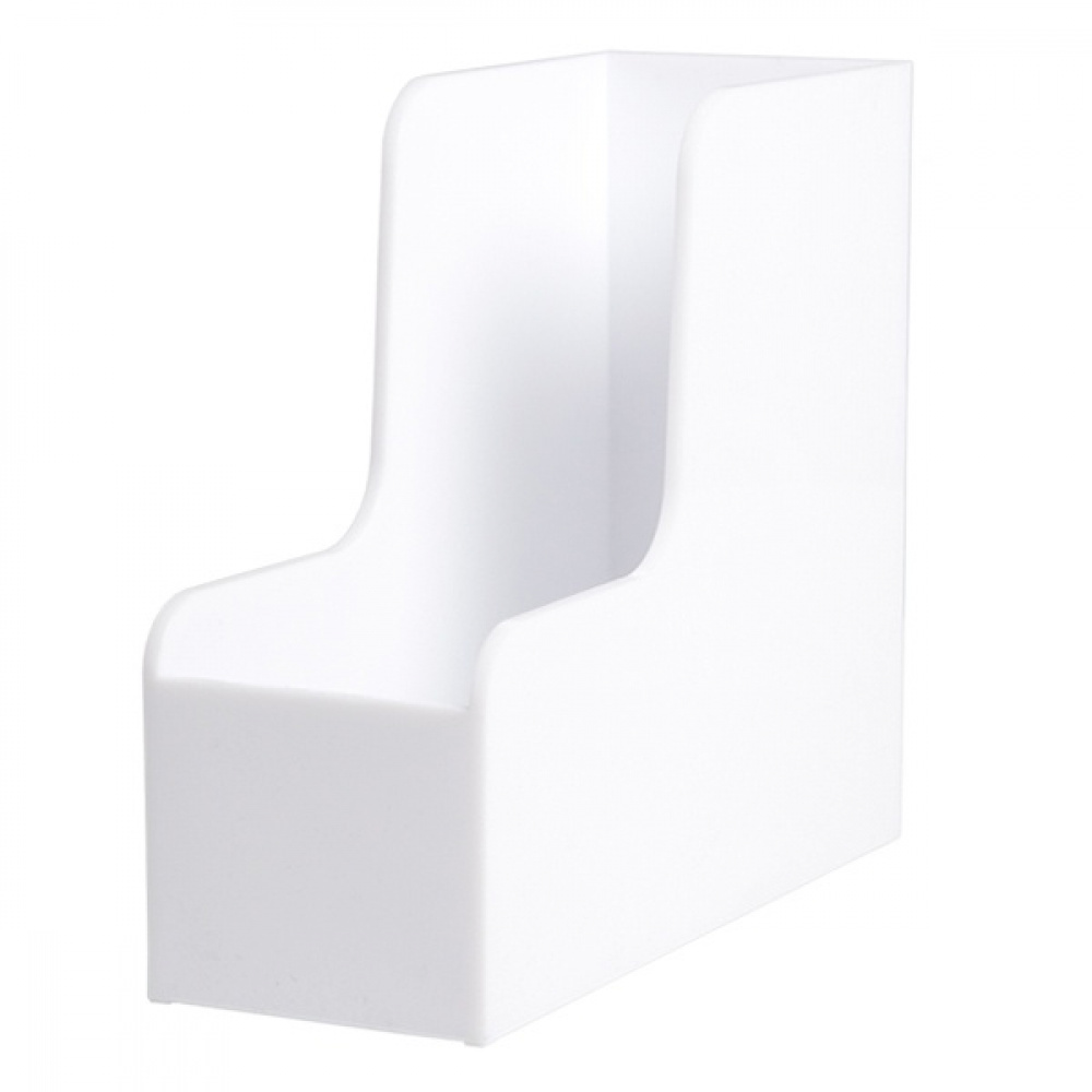 Tidskriftssamlare, PALASET, 25,3 x 10 x H 23 cm, Vit i gruppen Förvaring / Kontorsmaterial hos SmartaSaker.se (42959)