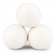 Torkbollar av ull till torktumlaren, 3 st, WOOL DRYER BALLS, Ø 7cm, Vita Torkbollar av ull till torktumlaren, 3 st, WOOL DRYER BALLS, Ø 7cm, Vita