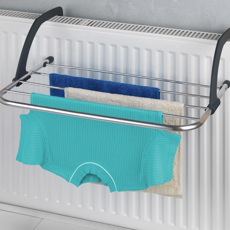 Torkställning / Balkongbord, CLEVER DRYING RACK, 3 m, Silver / Grå i gruppen Förvaring / Tvätt och tork / Torkställningar hos SmartaSaker.se (42980)