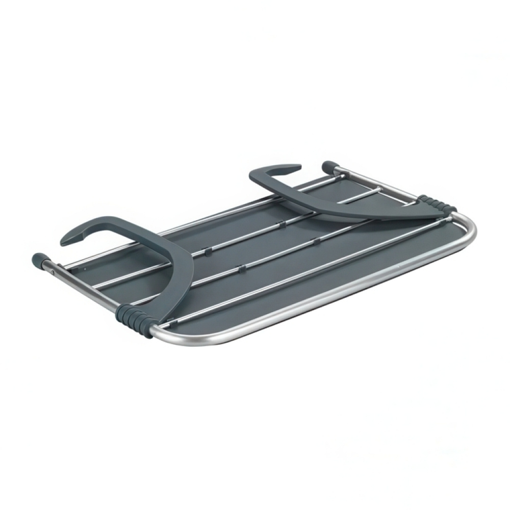 Torkställning / Balkongbord, CLEVER DRYING RACK, 3 m, Silver / Grå i gruppen Förvaring / Tvätt och tork / Torkställningar hos SmartaSaker.se (42980)