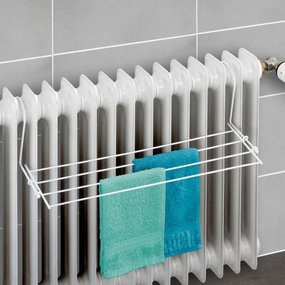 Torkställning för element & balkong, WÄSCHENTROCKNER, 59 x 16 cm, Vit i gruppen Förvaring / Tvätt och tork / Torkställningar hos SmartaSaker.se (42981)