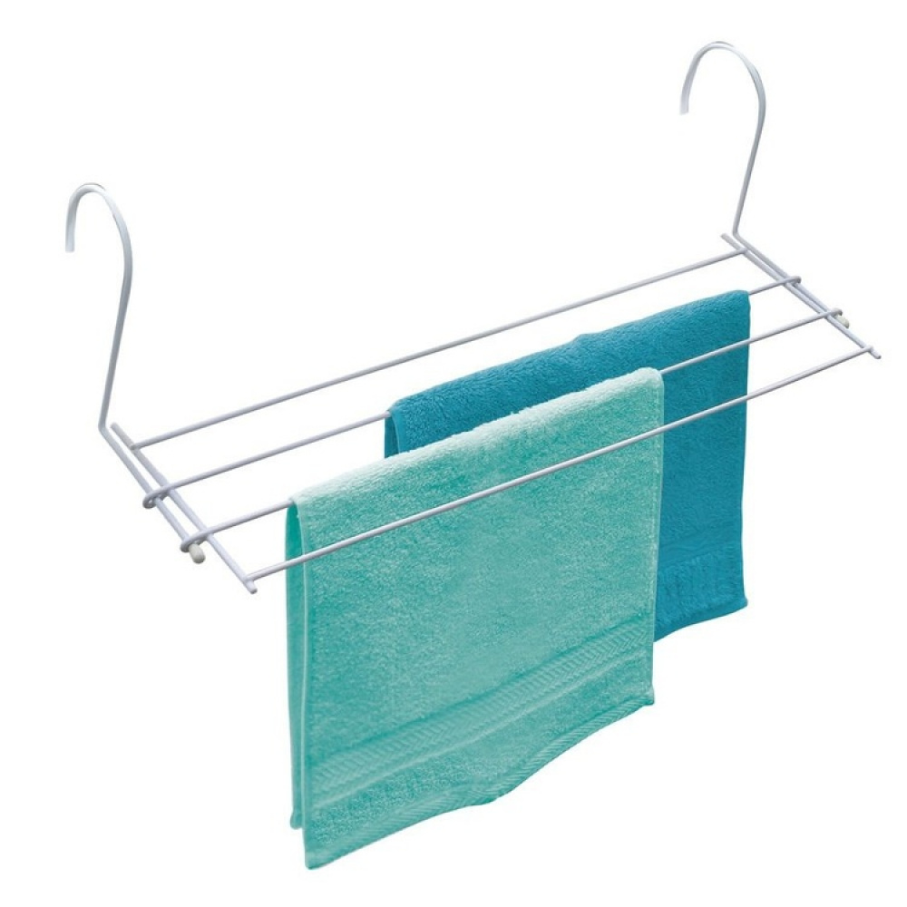 Torkställning för element & balkong, WÄSCHENTROCKNER, 59 x 16 cm, Vit i gruppen Förvaring / Tvätt och tork / Torkställningar hos SmartaSaker.se (42981)
