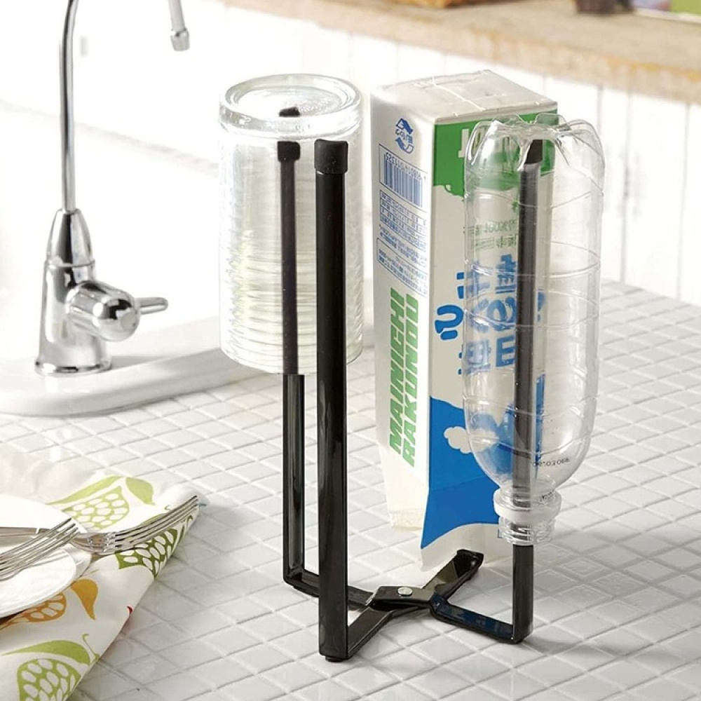 Torkställning för flaskor, Hopfällbar, TOWER BOTTLE STAND, Yamazaki i gruppen Förvaring / Köksförvaring / Diskställ och diskbänk hos SmartaSaker.se (42987)