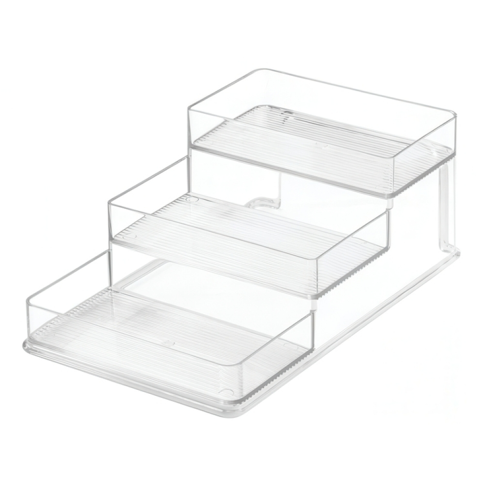 Trappstegshylla, 3 plan, Litet, STADIUM SLIM SPICE RACK, 26 x 16 x H 10 cm, Transparent i gruppen Förvaring / Köksförvaring / Organisera köksskåp hos SmartaSaker.se (42999)