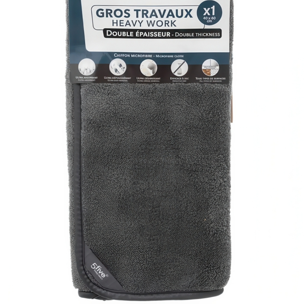 Trasa för damm och grov smuts, HEAVY WORK, 60 x 40 cm, Grå i gruppen Förvaring / Städförvaring och sopsortering / Städtrasor och borstar hos SmartaSaker.se (43000)