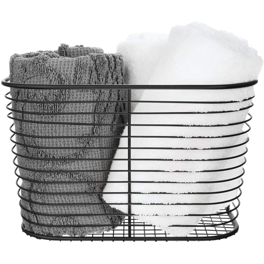Trådkorg, VIENNA LARGE VANITY BASKET, 24 x 19 x H 19 cm, Svart i gruppen Förvaring / Städförvaring och sopsortering / Städkorgar hos SmartaSaker.se (43003)
