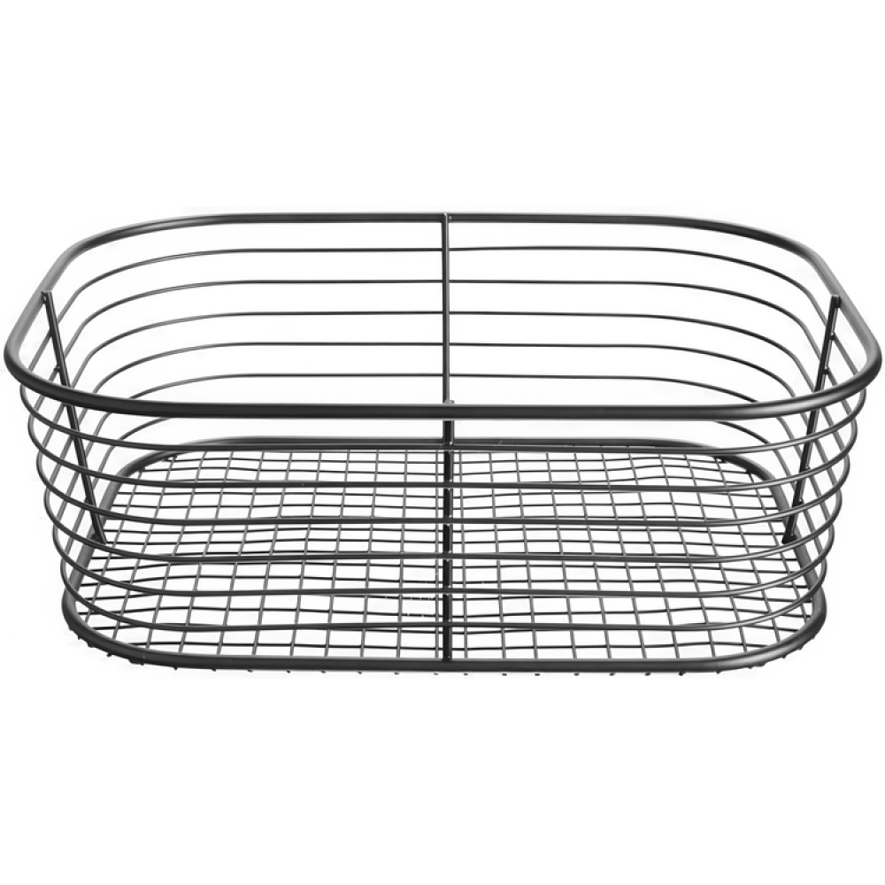 Trådkorg, VIENNA SMALL VANITY BASKET, 24 x 19 x H 8 cm, Svart i gruppen Förvaring / Städförvaring och sopsortering / Städkorgar hos SmartaSaker.se (43004)