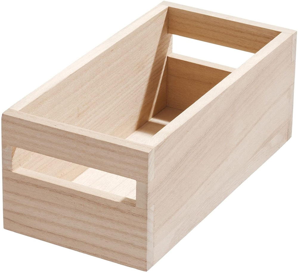Trälåda, Liten, Låg, PAULOWNIA ECO WOOD BOX XS, 13 x 25,4 x H 10,5 cm, Natur i gruppen Förvaring / Förvaringslådor hos SmartaSaker.se (43012)