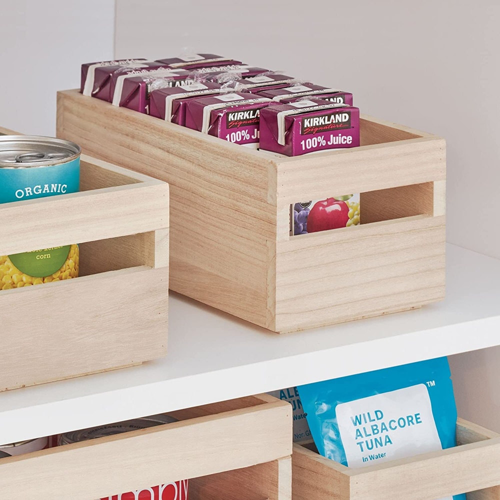 Trälåda, Liten, Låg, PAULOWNIA ECO WOOD BOX XS, 13 x 25,4 x H 10,5 cm, Natur i gruppen Förvaring / Förvaringslådor hos SmartaSaker.se (43012)