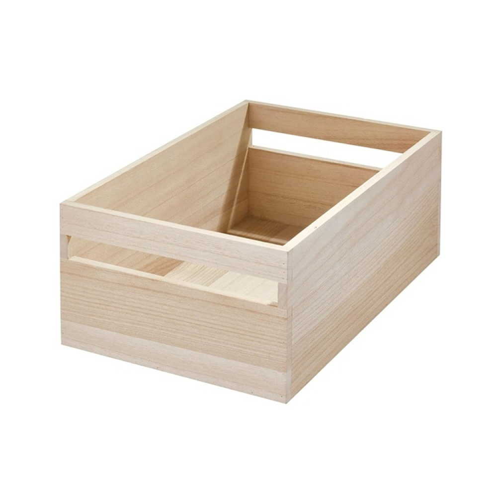Trälåda, Extra Stor, PAULOWNIA ECO WOOD BOX XL, 25,4 x 38 x H 15,2 cm, Natur i gruppen Förvaring / Förvaringslådor hos SmartaSaker.se (43014)