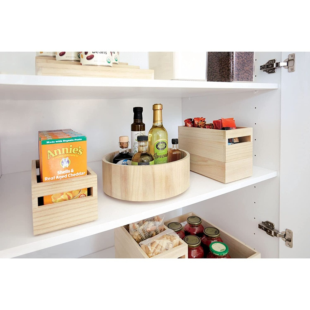 Trälåda, Medium, PAULOWNIA ECO WOOD BOX M, 19 x 25,4 x H 15,2 cm, Natur i gruppen Förvaring / Förvaringslådor hos SmartaSaker.se (43019)