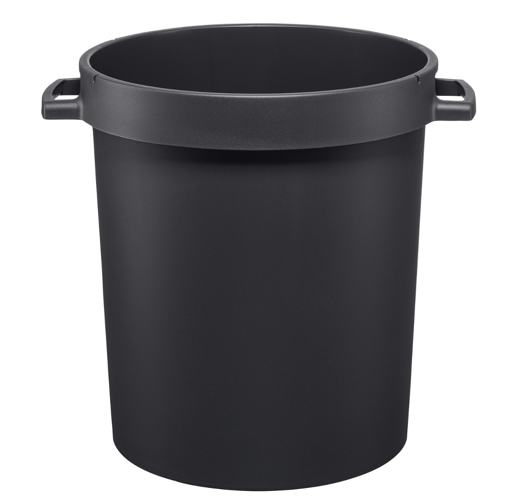 Tunna med Lock och Handtag, 45 Liter, WATER BARREL, 42 x 51 x H 46 cm, Svart i gruppen Förvaring / Förråd- och garageförvaring / Korgar och hinkar hos SmartaSaker.se (43027)