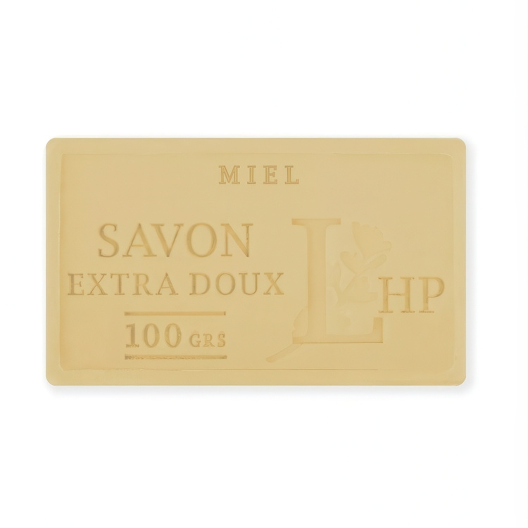 Tvål med doft av Honung, 100 g, SAVON DE MARSEILLE MIEL, 8,5 x 5 x H 2,5 cm, Beige i gruppen Förvaring / Badrumsförvaring hos SmartaSaker.se (43033)