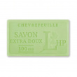 Tvål med doft av Kaprifol, 100 g, SAVON DE MARSEILLE CHÈVREFEUILLE, 8,5 x 5 x H 2,5 cm, Ljusgrön Tvål med doft av Kaprifol, 100 g, SAVON DE MARSEILLE CHÈVREFEUILLE, 8,5 x 5 x H 2,5 cm, Ljusgrön
