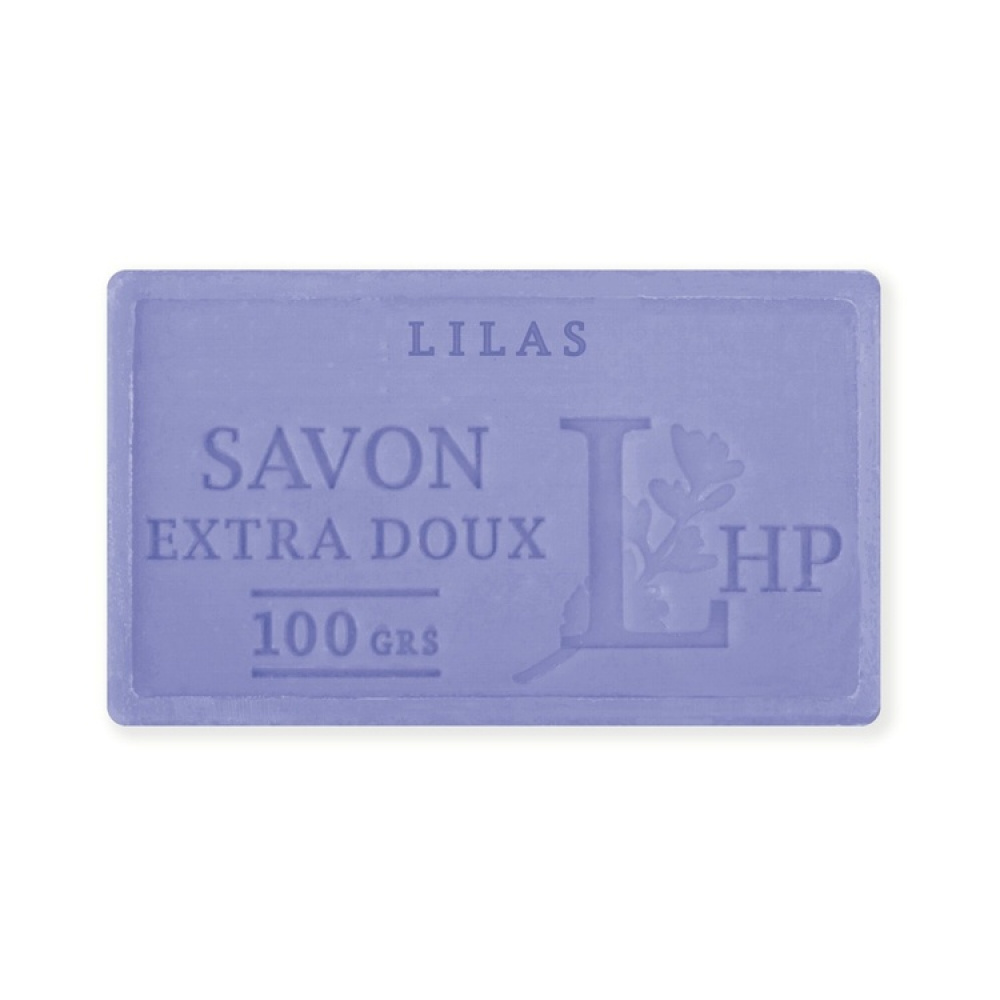 Tvål med Doft av Lilja, 100 g, SAVON DE MARSEILLE LILAS, 8,5 x 5 x H 2,5 cm, Lila i gruppen Tillbehör och liknande hos SmartaSaker.se (43035)
