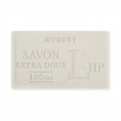 Tvål med doft av Liljekonvalj, 100 g, SAVON DE MARSEILLE MUGUET, 8,5 x 5 x H 2,5 cm, Vit Tvål med doft av Liljekonvalj, 100 g, SAVON DE MARSEILLE MUGUET, 8,5 x 5 x H 2,5 cm, Vit