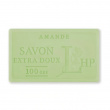 Tvål med doft av Mandel, 100 g, SAVON DE MARSEILLE AMANDE, 8,5 x 5 x H 2,5 cm, Ljusgrön Tvål med doft av Mandel, 100 g, SAVON DE MARSEILLE AMANDE, 8,5 x 5 x H 2,5 cm, Ljusgrön