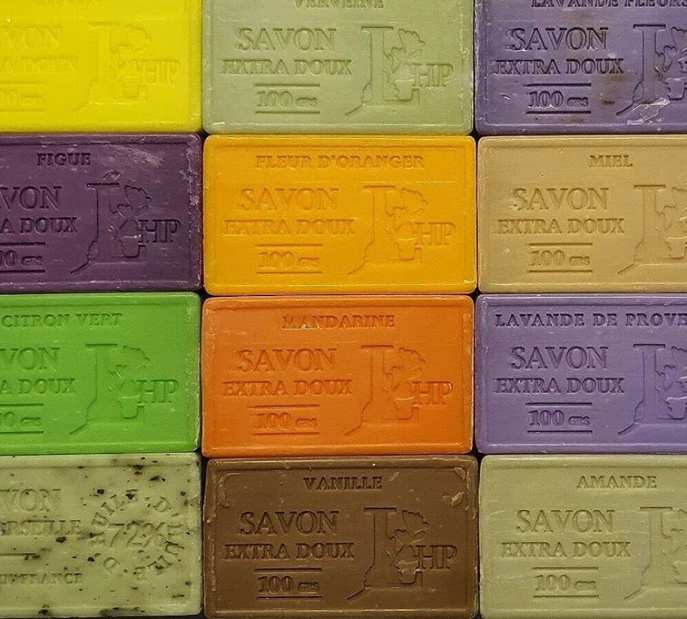 Tvål med Vaniljdoft, 100 g, SAVON DE MARSEILLE VANILLE, 8,5 x 5 x H 2,5 cm, Brun i gruppen Förvaring hos SmartaSaker.se (43055)