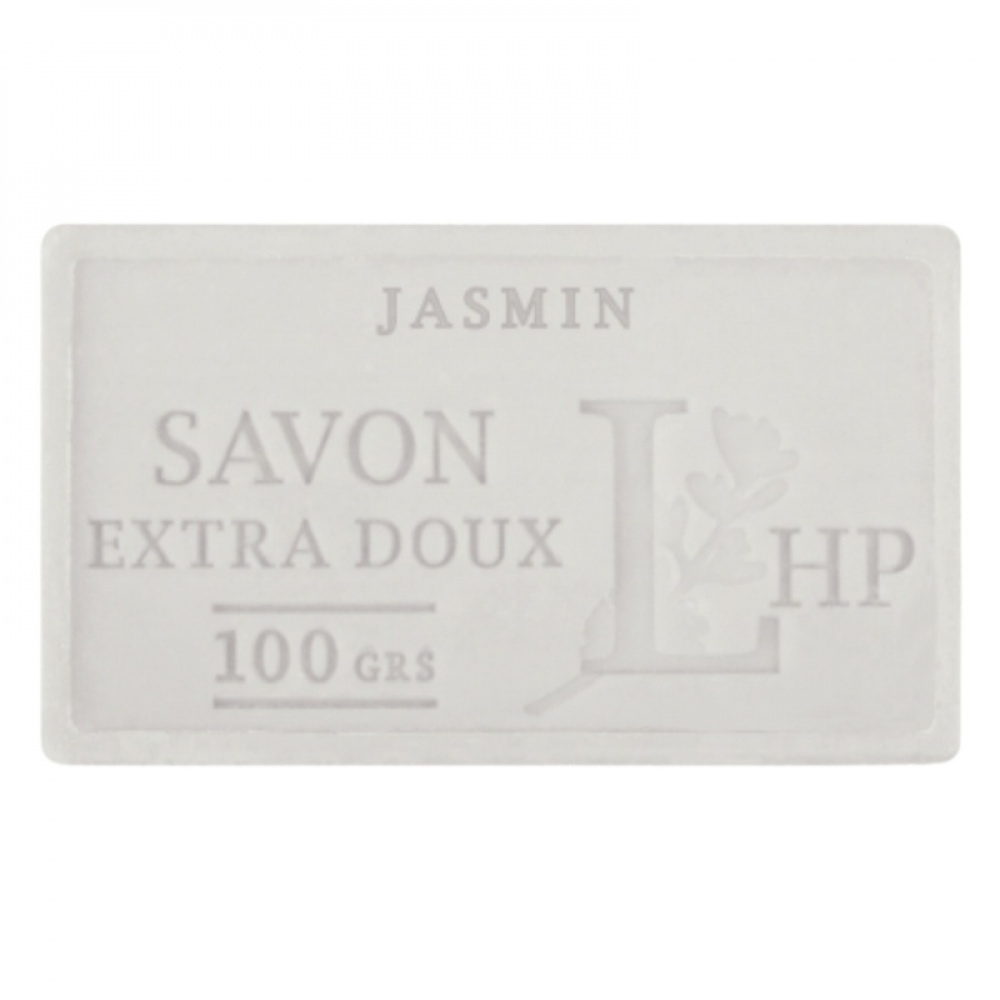 Tvål parfymerad med jasmindoft 100 g, SAVON DE MARSEILLE JASMIN, 8,5 x 5 x H 2,5 cm, Offwhite i gruppen Tillbehör och liknande hos SmartaSaker.se (43059)