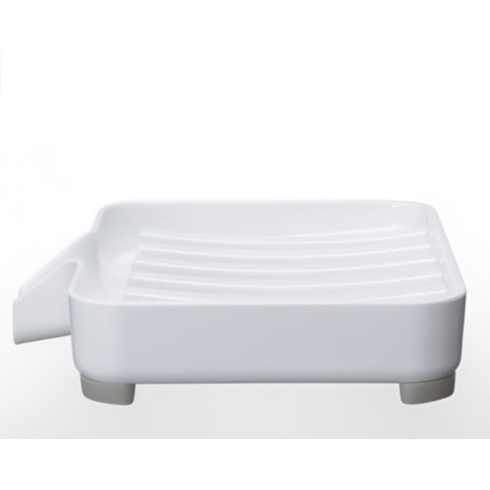 Tvålkopp, MIST SOAP TRAY, 11 x 10 x H 2,2 cm, Yamazaki, Vit i gruppen Förvaring / Badrumsförvaring hos SmartaSaker.se (43071)