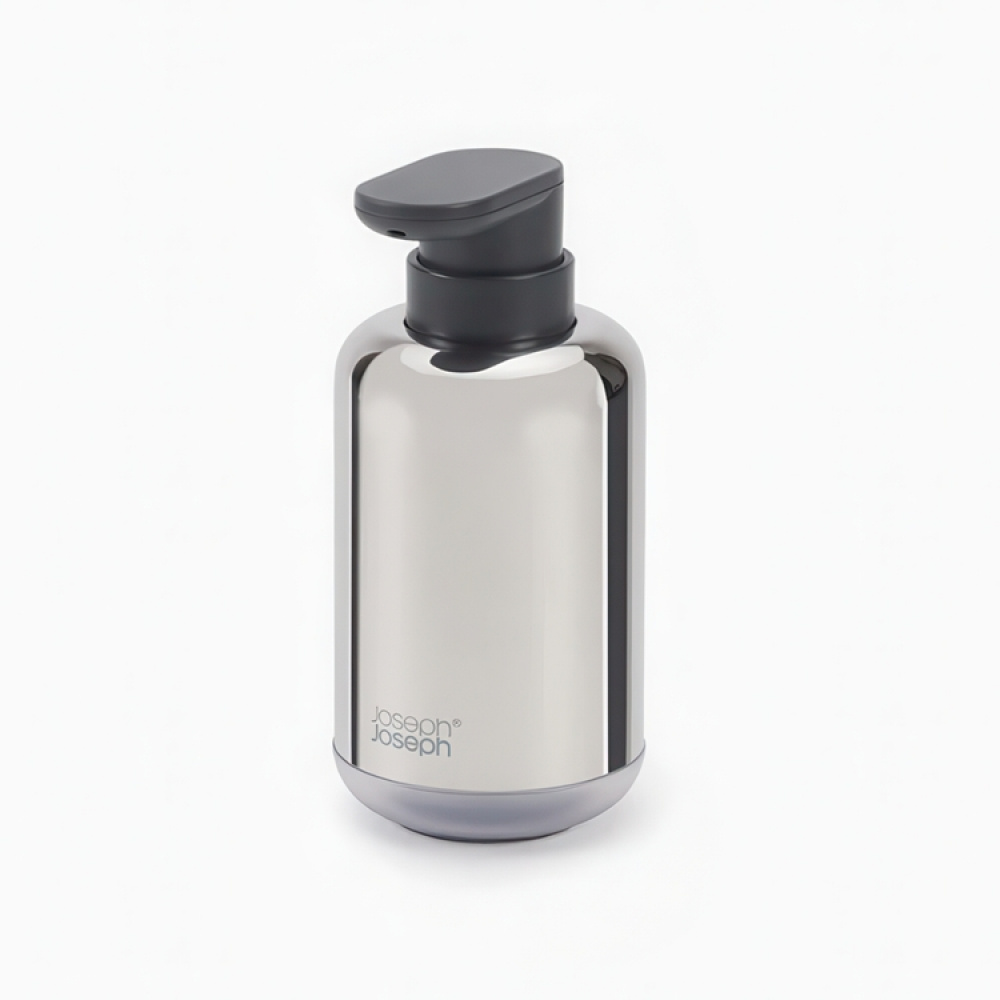 Tvålpump, EASY STORE LUXE, Joseph Joseph, Ø 7,5 x H 15,8 cm, Rostfritt stål i gruppen Förvaring / Badrumsförvaring hos SmartaSaker.se (43078)