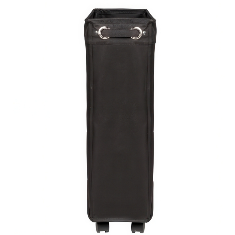 Tvättkorg på hjul, Extra Smal, CORNO, PRIME 18,5 x 40 x H 60 cm, Svart i gruppen Förvaring / Tvätt och tork / Tvättkorgar hos SmartaSaker.se (43102)