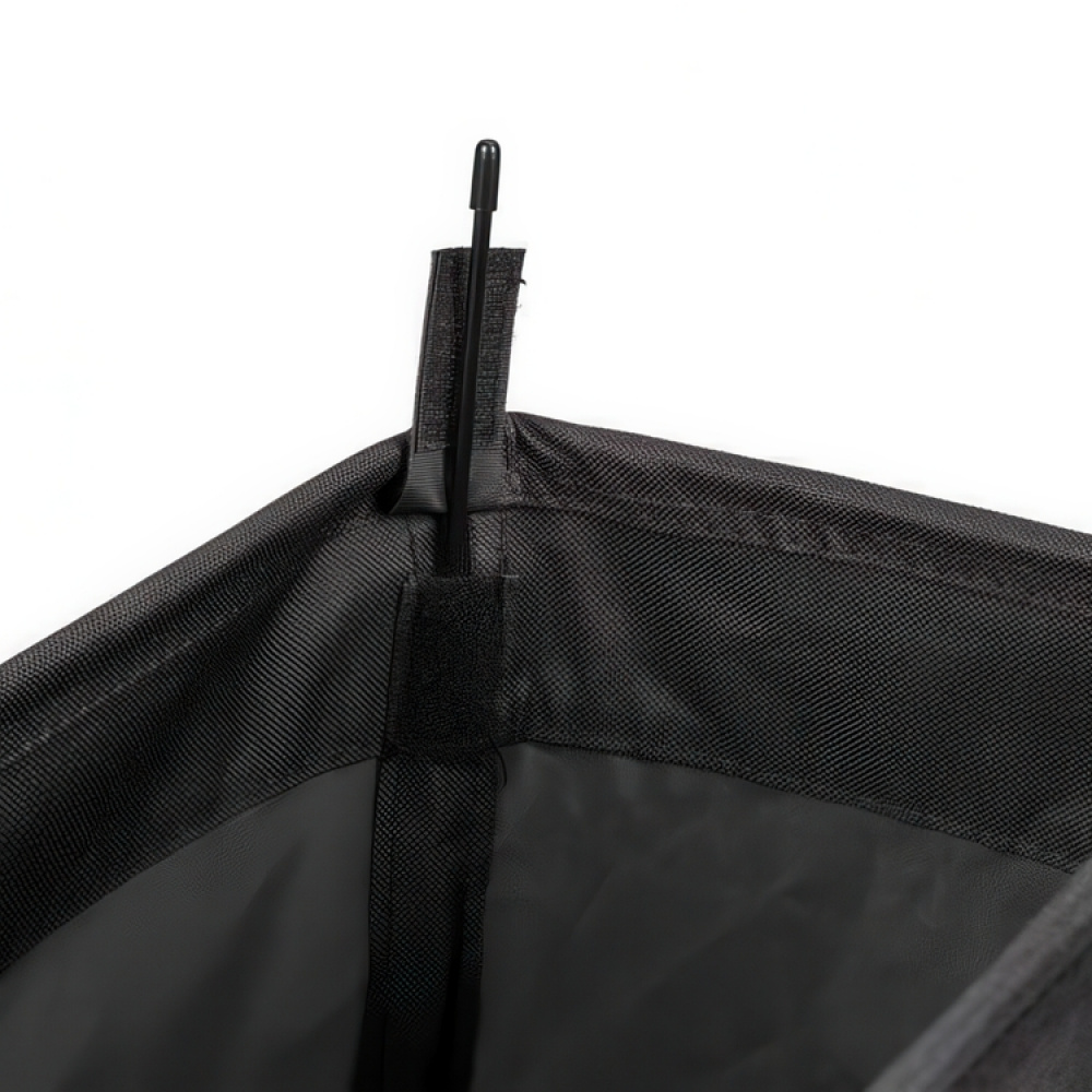 Tvättkorg på hjul, Extra Smal, CORNO, PRIME 18,5 x 40 x H 60 cm, Svart i gruppen Förvaring / Tvätt och tork / Tvättkorgar hos SmartaSaker.se (43102)