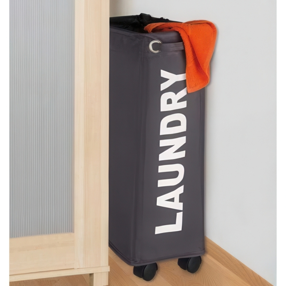 Tvättkorg på hjul, Extra Smal, LAUNDRY, 18,5 x 40 x H 60 cm i gruppen Förvaring / Tvätt och tork / Tvättkorgar hos SmartaSaker.se (43103)