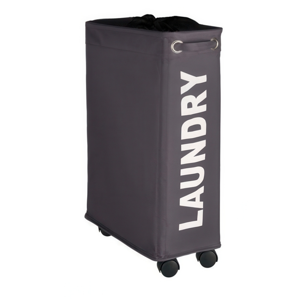 Tvättkorg på hjul, Extra Smal, LAUNDRY, 18,5 x 40 x H 60 cm i gruppen Förvaring / Tvätt och tork / Tvättkorgar hos SmartaSaker.se (43103)