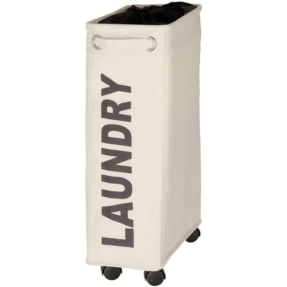 Tvättkorg på hjul, Extra Smal, LAUNDRY, 18,5 x 40 x H 60 cm i gruppen Förvaring / Tvätt och tork / Tvättkorgar hos SmartaSaker.se (43103)