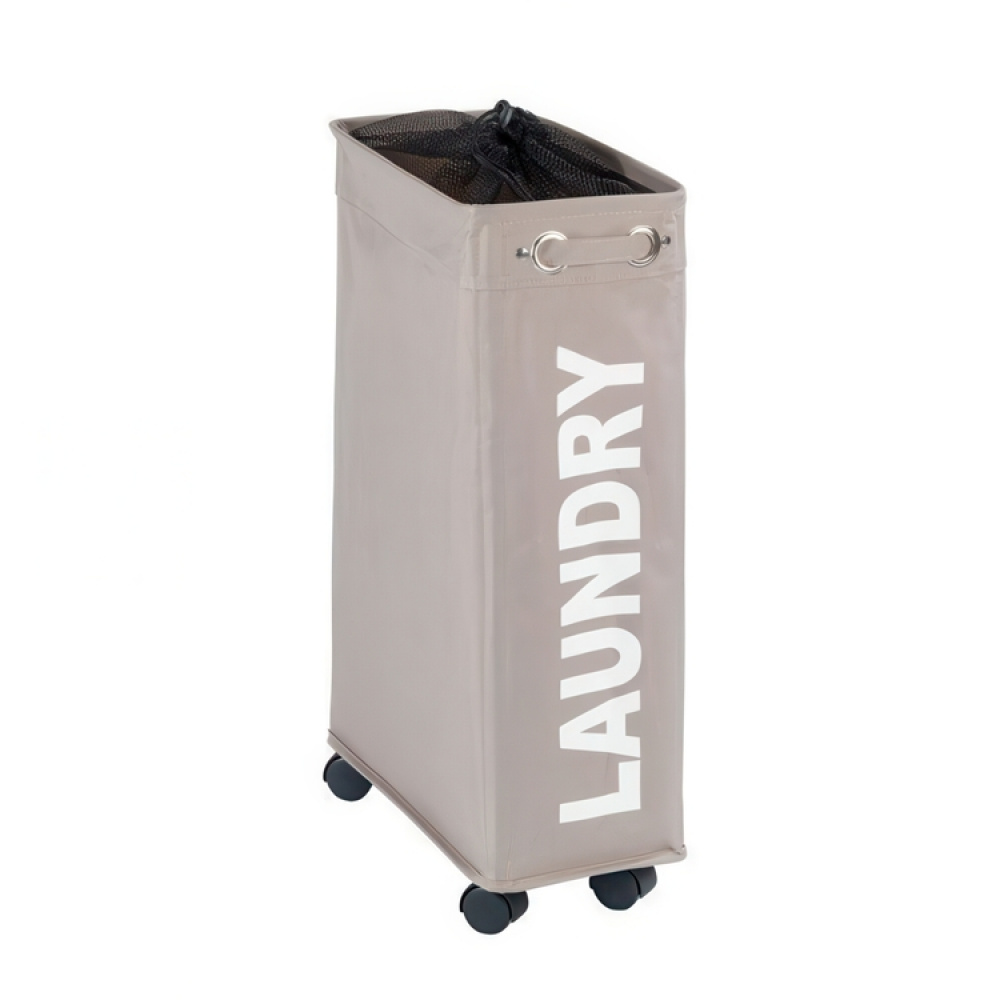 Tvättkorg på hjul, Extra Smal, LAUNDRY, 18,5 x 40 x H 60 cm i gruppen Förvaring / Tvätt och tork / Tvättkorgar hos SmartaSaker.se (43103)