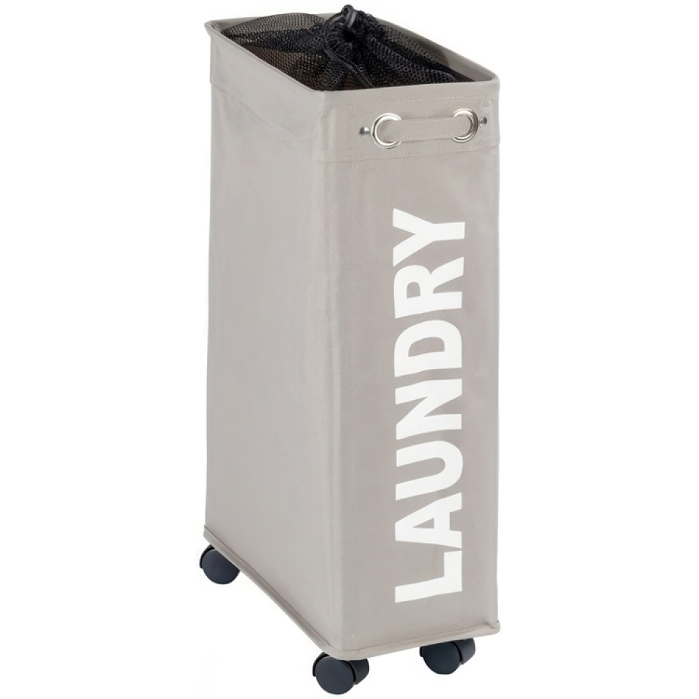 Tvättkorg på hjul, Extra Smal, LAUNDRY, 18,5 x 40 x H 60 cm i gruppen Förvaring / Tvätt och tork / Tvättkorgar hos SmartaSaker.se (43103)