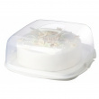 Tårtfat med lock, SISTEMA BAKE IT CAKE & CUPCAKE BOX. Transparent / Vit Tårtfat med lock, SISTEMA BAKE IT CAKE & CUPCAKE BOX. Transparent / Vit