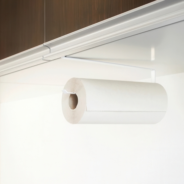 Under hylla hållare för hushållspapper, TOWER PAPER TOWEL, Yamazaki, Vit i gruppen Förvaring / Köksförvaring / Organisera köksskåp / Under diskbänksförvaring hos SmartaSaker.se (43151)
