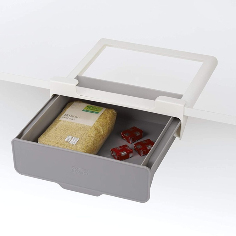 Under Hylla Låda, CUPBOARD STORE UNDER SHELF, Joseph Joseph, 23,5 x 21 cm H 7 cm, Grå i gruppen Förvaring / Köksförvaring / Organisera köksskåp / Under hyllan-förvaring hos SmartaSaker.se (43152)