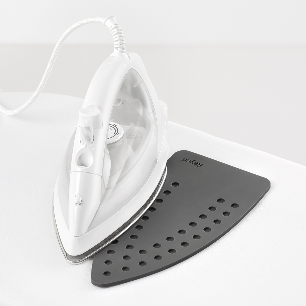 Underlägg för strykjärnet, Silikon, RAYEN, 13 x 27 cm, Grå i gruppen Förvaring / Tvätt och tork / Stryktillbehör hos SmartaSaker.se (43155)